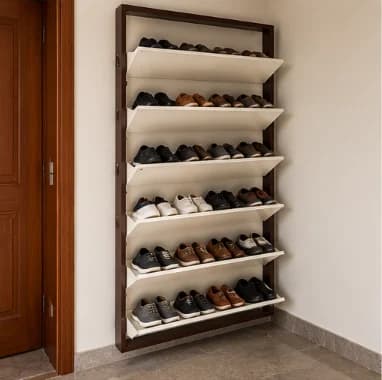 Shoe Racks & Lockers in a home setting